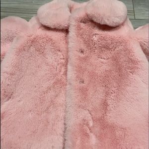 Janie & Jack 18-24 month pink furr jacket